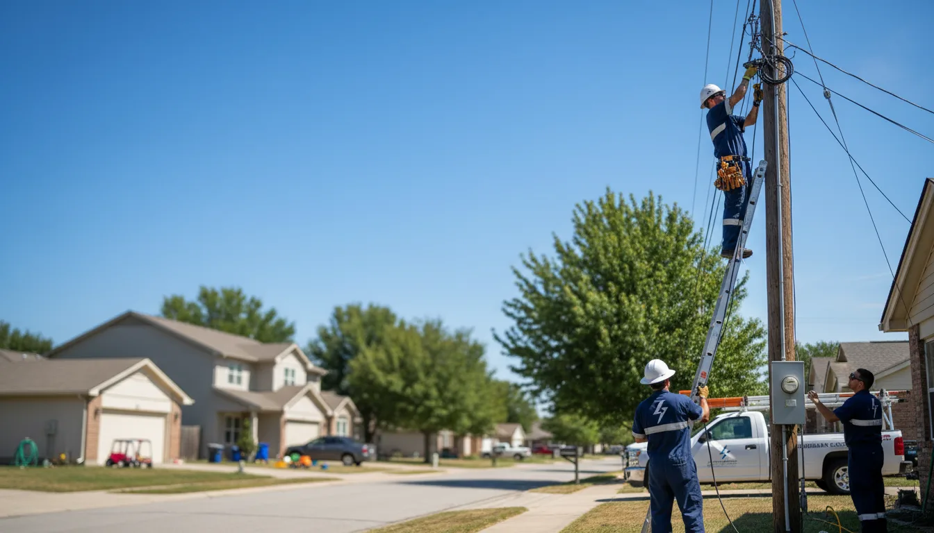Residential electrician providing installation services in Lupton, MI